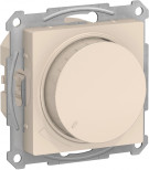 Светорегулятор поворотно-нажимной Schneider Electric Atlas Design 315 Вт, бежевый