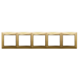 Рамка Legrand Valena Classic на 5 постов, золото матовое 770305