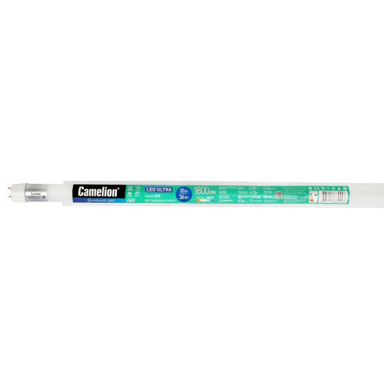 Лампа светодиодная Camelion G13 20W 6500K LED20-T8-120/865/G13 13592