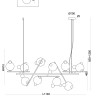 Подвесной светильник Freya FR5374PL-10BS