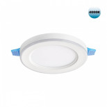 359012 SPOT NT23 498 белый Светильник встраиваемый светодиодный (три сценария работы) IP20 LED 4000К 6W+3W 100-265V 630Лм SPAN