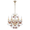 Подвесная люстра Crystal Lux FRUTA SP6 GOLD