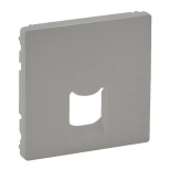 Лицевая панель Legrand Valena Life для розеток RJ-45 и RJ-11, алюминий 755412