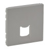 Лицевая панель Legrand Valena Life для розеток RJ-45 и RJ-11, алюминий 755412
