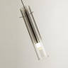5062/5LA PENDANT ODL24 453 серебристый/дымчатый/металл/стекло Подвес LED 5W 3000K SHINY