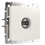 ТВ-розетка Werkel оконечная перламутровый рифленый WL13-TV 4690389124464