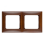 Рамка Legrand Valena Classic на 2 поста, тонированное дерево 770312