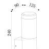 Настенный светильник (бра) Outdoor O590WL-L8B4K Настенный светильник (бра) Outdoor O590WL-L8B4K