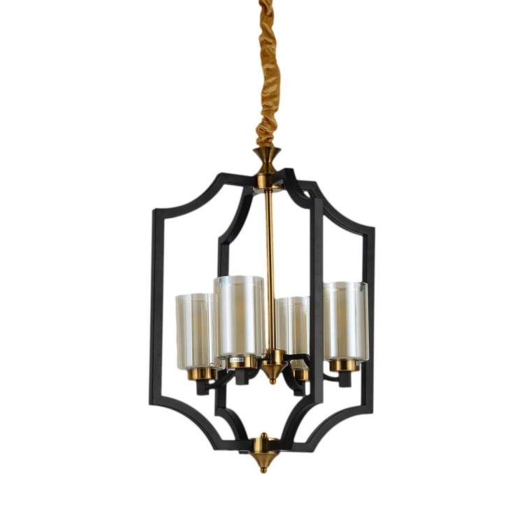 Подвесная люстра Lumina Deco Vigatto LDP 1224-4 BK+MD Подвесная люстра Lumina Deco Vigatto LDP 1224-4 BK+MD