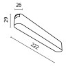 Трековый светильник Technical TR080-1-12W3K-B