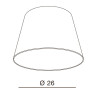 Абажур Azzardo Shade ZF 26 AZ2601