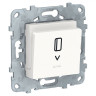 Выключатель для гостиниц Schneider Electric Unica New с подсветкой, белый
