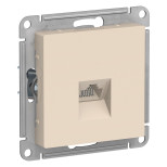 Розетка Schneider Electric Atlas Design RJ-45 кат. 5е, бежевая