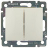 Выключатель двухклавишный Legrand Valena Classic слоновая кость 774305