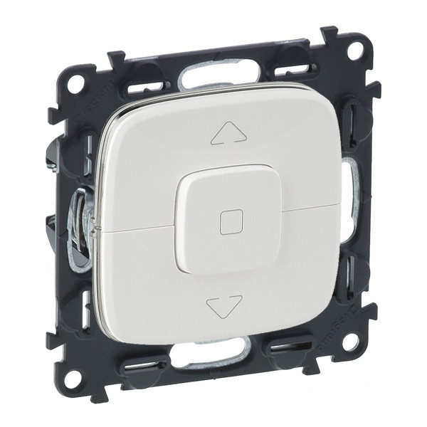 Выключатель под жалюзи Legrand Valena Allure с фиксацией, белый 752029+755145