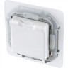 Розетка силовая Legrand Inspiria с крышкой, IP44, белая, 673740