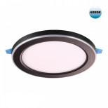 359015 SPOT NT23 498 черный Светильник встраиваемый светодиодный (три сценария работы) IP20 LED 4000К 12W+4W 100-265V 1120Лм SPAN