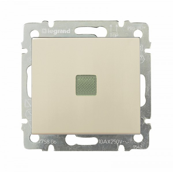 Выключатель одноклавишный Legrand Valena Classic с подсветкой, слоновая кость 774310