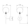 Настенный светильник (бра) Freya FR5115WL-01BZ