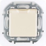 Розетка силовая Legrand Inspiria с крышкой, IP44, слоновая кость, 673741