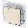 Розетка силовая Legrand Inspiria с крышкой, IP44, слоновая кость, 673741