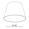 Абажур Azzardo Shade ZF 30 AZ2583
