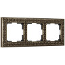 Рамка Werkel Antik на 3 поста бронза WL07-Frame-03 4690389054372