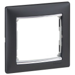 Рамка Legrand Valena Classic на 1 пост, ноктюрн/серебряный штрих 770391