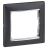 Рамка Legrand Valena Classic на 1 пост, ноктюрн/серебряный штрих 770391