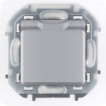 Розетка силовая Legrand Inspiria с крышкой, IP44, алюминий, 673742