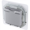Розетка силовая Legrand Inspiria с крышкой, IP44, алюминий, 673742