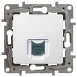 Розетка телефонная Legrand Etika RJ-11, 1 выход, белая 672240