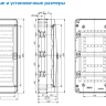 Щит Tekfor BNK 65-36-1 IP65, с прозрачной черной дверцей