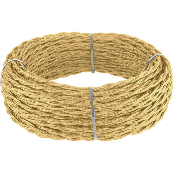 W6452247/ Ретро кабель витой 2х1,5 (золотой песок) под заказ 20 м W6452247