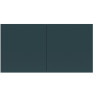 Розетка двойная Schneider Electric Atlas Design со сдвижными крышками, в сборе, изумруд