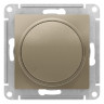 Светорегулятор поворотно-нажимной Schneider Electric Atlas Design 630 Вт, шампань