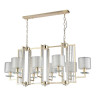Подвесная люстра Crystal Lux Nicolas SP8 L1000 Gold/White