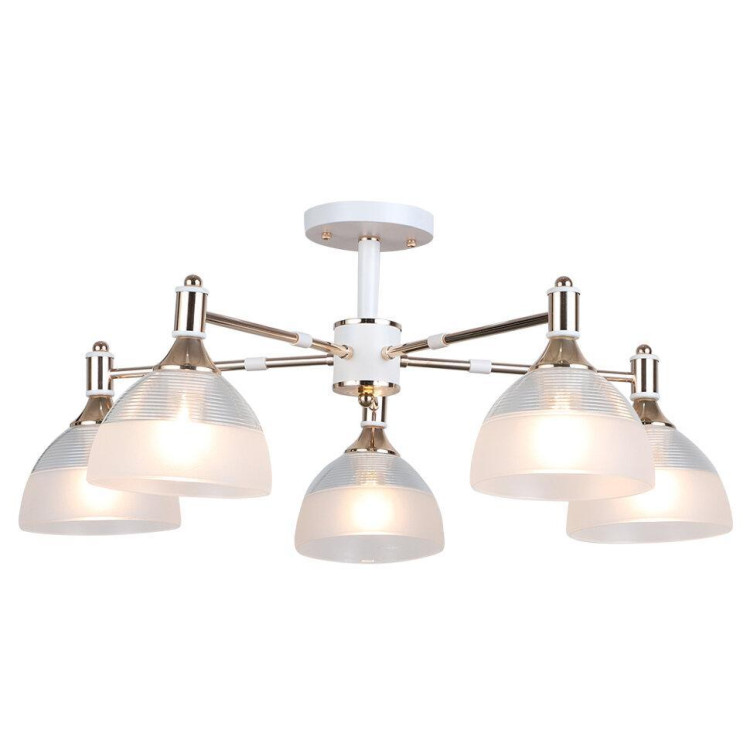 Потолочная люстра Seven Fires Alana WD3616/5C-WT-FGD-WT Потолочная люстра Seven Fires Alana WD3616/5C-WT-FGD-WT