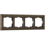 Рамка Werkel Antik на 4 поста бронза WL07-Frame-04 4690389054389