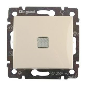 Переключатель промежуточный Legrand Valena Classic с подсветкой, слоновая кость 774348