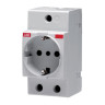 Розетка щитовая ABB 2Р+N M1173 16A  на DIN-рейку