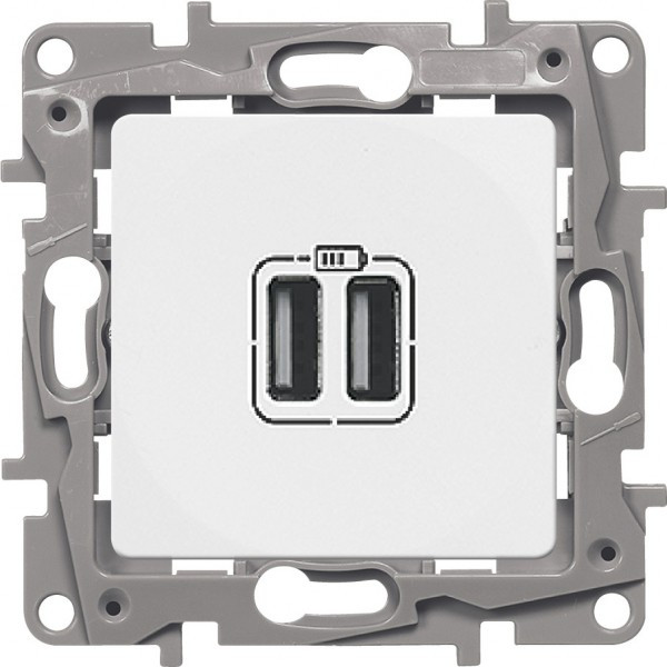 Зарядное устройство Legrand Etika белое 672294