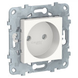 Розетка силовая Schneider Electric Unica New без заземления, белая