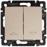Выключатель под жалюзи Legrand Valena Classic без фиксации, с элек. блокировкой, слоновая кость 774314