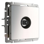 ТВ-розетка Werkel оконечная глянцевый никель WL02-TV 4690389119613