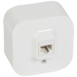 Розетка телефонная Legrand Quteo RJ-11, белая 782214