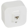 Розетка телефонная Legrand Quteo RJ-11, белая 782214