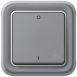 Выключатель одноклавишный Legrand Plexo IP55 двухполюсный, серый 069530