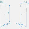 Заглушка Deko-Light End Cap H-EL-03-10 Set 2 pcs 979210