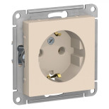 Розетка силовая Schneider Electric Atlas Design бежевая